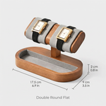 Wooden Watch Display Stand with Jewelry & Ring Tray – Single and Double Watch Holder