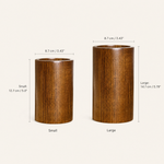 Wooden Utensil Holder – Cylinder Chopstick Storage Organizer for Kitchen Counter
