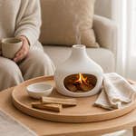 Ceramic Palo Santo Burner – Minimalist Chimney Design, Home Decor, Meditation Gift
