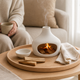 Ceramic Palo Santo Burner – Minimalist Chimney Design, Home Decor, Meditation Gift