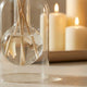 Glass Aromatherapy Diffuser - 130ml, Scandinavian Minimal Home Decor for Office Spa Kitchen Gifts