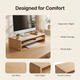 Desktop Monitor Riser with Under-Shelf Storage – Home Office Desk Organizer Stand