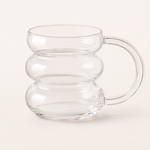 Bubble Shape Glass Mug – Clear Heat Resistant Cup for Coffee Latte Cocktails