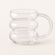Bubble Shape Glass Mug – Clear Heat Resistant Cup for Coffee Latte Cocktails