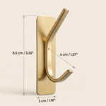 Gold Wall Hook – Stainless Steel Adhesive Towel Rack Bathroom Storage Hat Hanger Coat Holder