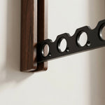 Wall Mounted Clothes Drying Rack – Collapsible Wood Hanger Organizer for Laundry Room Bedroom