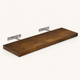 Solid Wood Floating Wall Shelf – Bracket Mount Storage Display Living Room Bedroom
