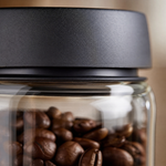 Airtight Glass Coffee Storage Jar – Vacuum Pump Canister for Beans Tea Spices