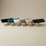 Watch and Bracelet Display Stand – Padded Bar with Wood Base for Dresser Jewellery Storage