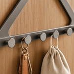 Triangular Door Hook Rack – Over Door Hanger No Drill Coat Hat Bag Organizer