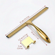 Gold Stainless Steel Shower Squeegee – Modern Silicone Water Wiper for Bathroom Glass Surfaces