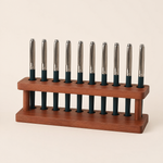 Wooden Pen Stand Desk Organizer – Minimalist Office Storage for Pens and Stylus