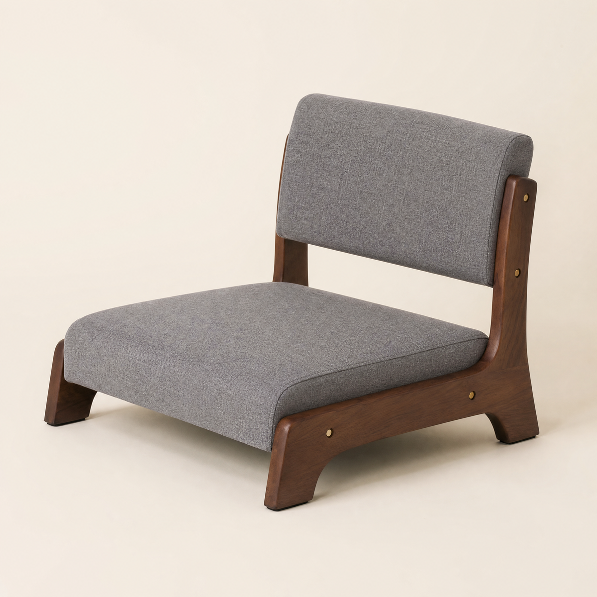 Floor Chair Low Seat – Japanese Style Wood Frame Living Room Bay Window Sofa