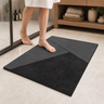 Tapis de bain géométrique — Tapis de douche absorbant antidérapant à séchage rapide Décoration de salle de bain minimaliste