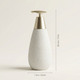 Minimalist Soap Dispenser – Ceramic 400ml Soap Pump for Bathroom or Kitchen Decor