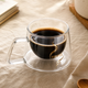 Double Wall Glass Coffee Mug – Espresso Cappuccino Latte Cup Heat Resistant Clear