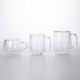 Double Wall Glass Coffee Mug – Heat Resistant Borosilicate Latte Cup, Clear Minimalist Drinkware