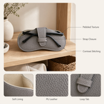Sunglasses Case Pouch – Sandal Shaped PU Leather Eyewear Bag Portable Glasses Protector