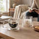 Double Wall Glass Coffee Mug – Espresso Cappuccino Latte Cup Heat Resistant Clear