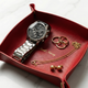 Nordic Style Leather Tray – Minimalist Accessory Organizer for Jewelry & Cosmetics for Modern Home Storage