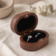 Oval Walnut Ring Box – Solid Wood Jewelry Case for Proposal, Wedding, Gift Giving