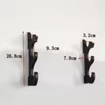 Wooden Katana Wall Mount Rack – Samurai Sword Display Holder, 1 2 3 Layer Storage