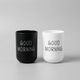 Good Morning Toothbrush Holder – Countertop Cup for Bathroom Vanity Sink Organization Storage
