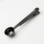 2-in-1 Stainless Steel Coffee Scoop with Bag Sealing Clip – Measuring Spoon for Coffee Storage
