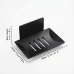 Wall Mounted Soap Tray – No Drill Adhesive Soap Holder for Bathroom Sink & Shower