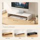 Desktop Monitor Riser with Under-Shelf Storage – Home Office Desk Organizer Stand