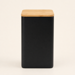 Sealed Storage Jar with Bamboo Lid – Kitchen Tea Coffee Spice Canister Tin