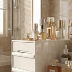 Compact Cosmetic Storage Box - Multi-Purpose Desk & Makeup, bathroom counter Organizer, bedroom vanity storage