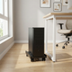 Adjustable Mobile CPU Stand – Rolling Tower Holder with Ventilation and Brake Wheels for Office