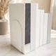 Clear Acrylic Bookends – Arch Design Book Organizer for Shelf Desk Home Office