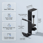 Adjustable Clamp Desk Hook – Aluminum Organizer for Headphones Bags Keys Office Setup