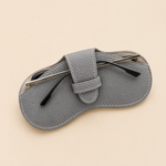 Sunglasses Case Pouch – Sandal Shaped PU Leather Eyewear Bag Portable Glasses Protector