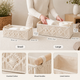 Macrame Storage Basket with Wood Handles – Woven Organizer for Bathroom Living Room