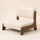 Floor Chair Low Seat – Japanese Style Wood Frame Living Room Bay Window Sofa