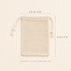 Cotton Soap Saver Bag – Set of 3 Mesh Drawstring Pouch for Lather Exfoliation Shower Bath