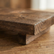 Wooden Pedestal Tray Stand – Minimalist Countertop Riser for Vanity & Bathroom Decor