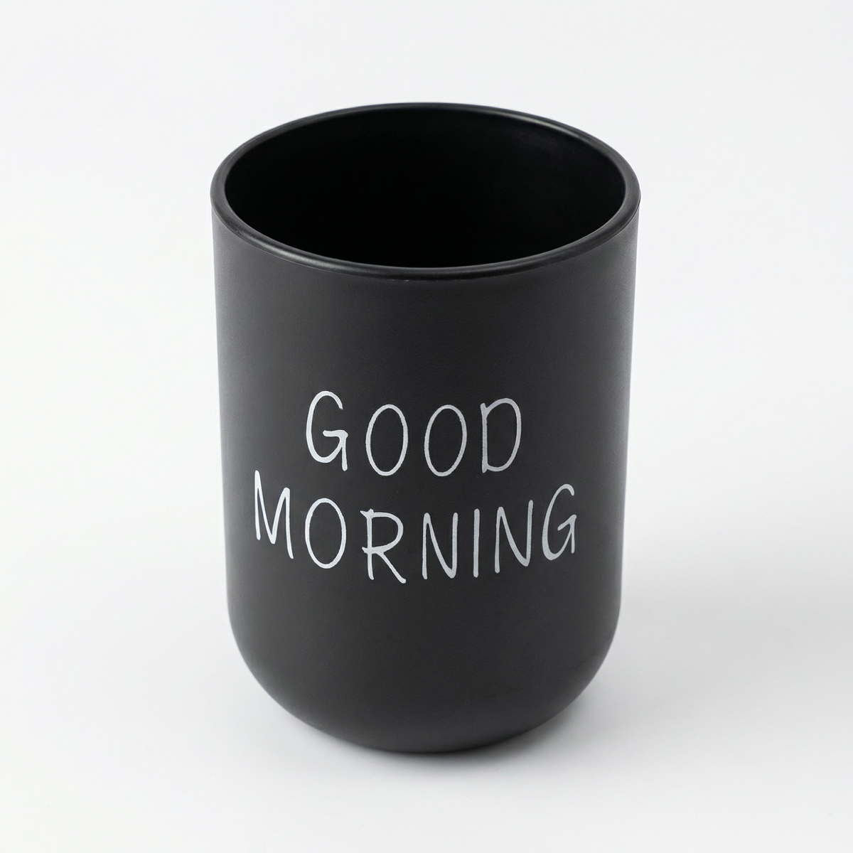 Good Morning Toothbrush Holder – Countertop Cup for Bathroom Vanity Sink Organization Storage