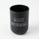 Good Morning Toothbrush Holder – Countertop Cup for Bathroom Vanity Sink Organization Storage