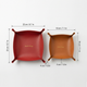 Nordic Style Leather Tray – Minimalist Accessory Organizer for Jewelry & Cosmetics for Modern Home Storage