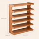 6 Tier Wooden Shoe Rack – Bamboo Entryway Organizer Shelf Space Saving Storage
