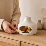 Ceramic Palo Santo Burner – Minimalist Chimney Design, Home Decor, Meditation Gift