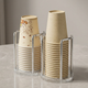 Gold Luxury Paper Cup Dispenser – Acrylic Cup Holder for Kitchen, Office & Coffee Stations