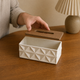 Geometric Tissue Box Holder – Minimalist Desktop Storage Organizer for Home Office