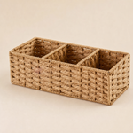 Woven Storage Basket – Toilet Tank Organizer, Bathroom Countertop Tray