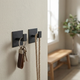 Aluminum Adhesive Wall Hook – Square Hooks for Bathroom, Kitchen & Storage