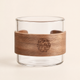 Glass Tea Cup with Walnut Wood Sleeve – Borosilicate Heat Resistant Coffee Mug